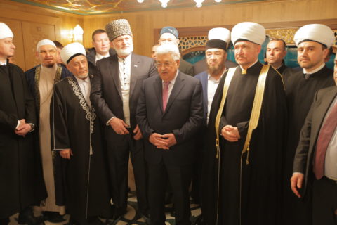 Президент Палестины Махмуд Аббас  посетил Московскую Соборную мечеть