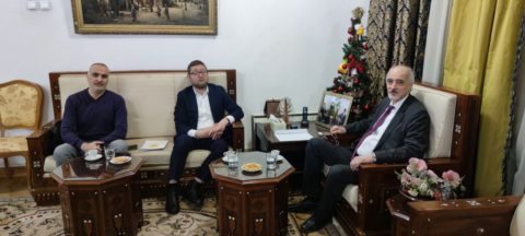 Муфтий Москвы встретился с послом Сирии в Москве Башаром Джаафари